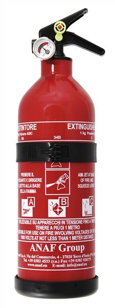 ESTINTORE KG.1 C/MANOMETRO POLVERE