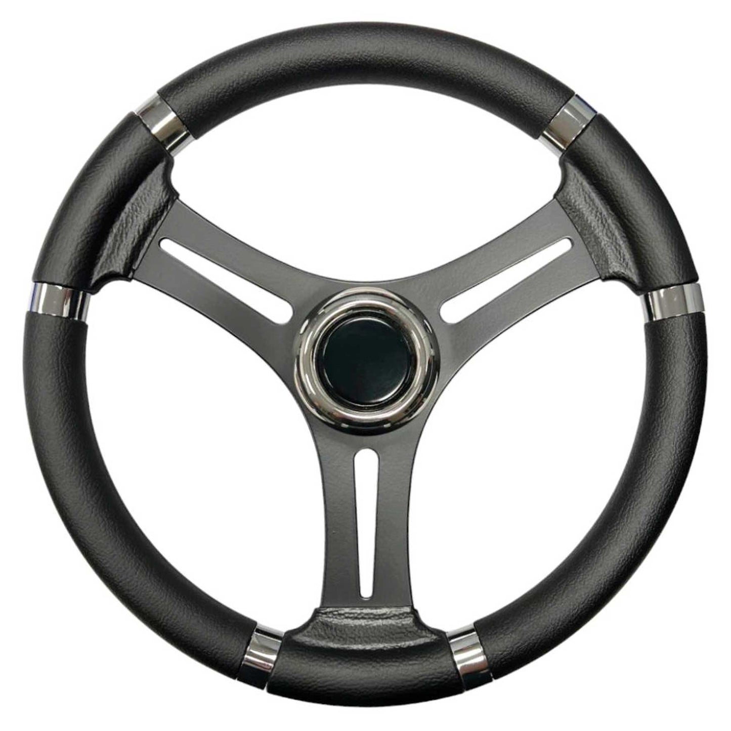 Volante Inox Nero Imp.pol.nero