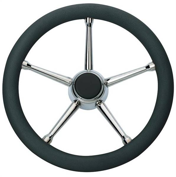 VOLANTE INOX IMP.POL.NERO DIAM.35