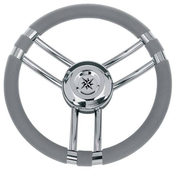 VOLANTE INOX IMPUGNAT.GRIGIO CM.35
