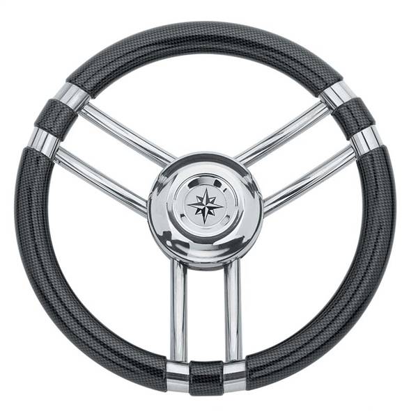VOLANTE INOX IMPUGNAT.CARBONIO CM.35
