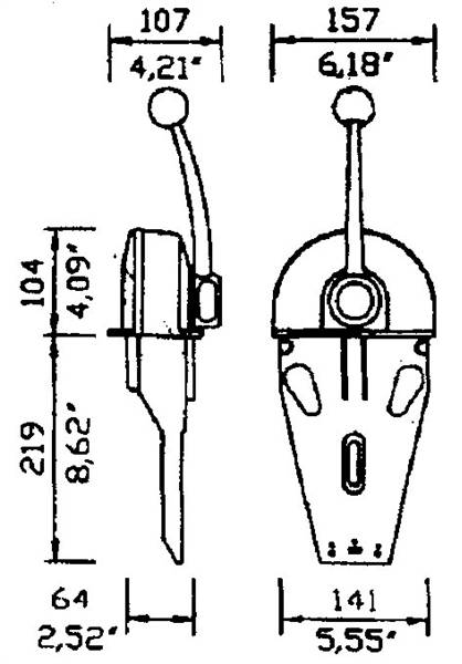 MONOLEVA SINGOLA DA CRUSCOTTO B103