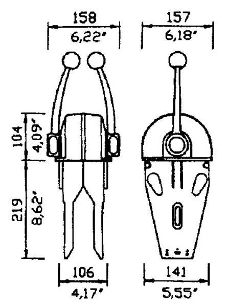 MONOLEVA DOPPIA DA CRUSCOTTO B104