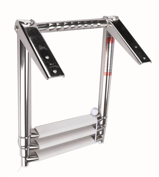 SCALETTA TELESCOPICA INOX C/MANIGLIA 3GR
