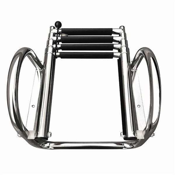 SCALETTA TELESCOPICA INOX C/BRACC. 4GR.