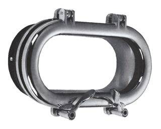 OBLO' OVALE IN OTTONE CROMATO