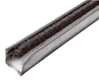 PROFILO GUIDA VETRI INOX MT.2,44