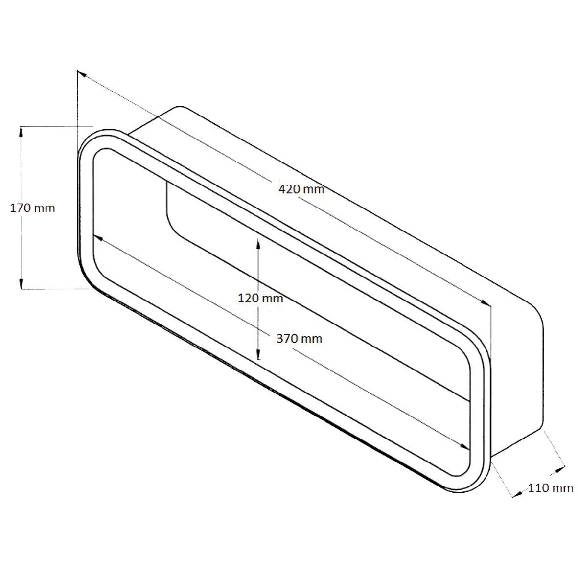 Nicchia Portaoggetti Nera