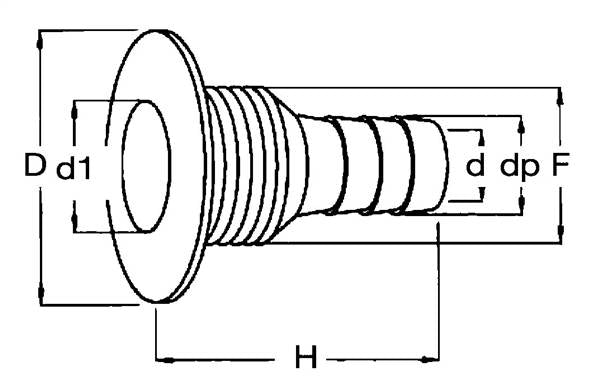 SCARICO CON PORTAGOMMA MM.25