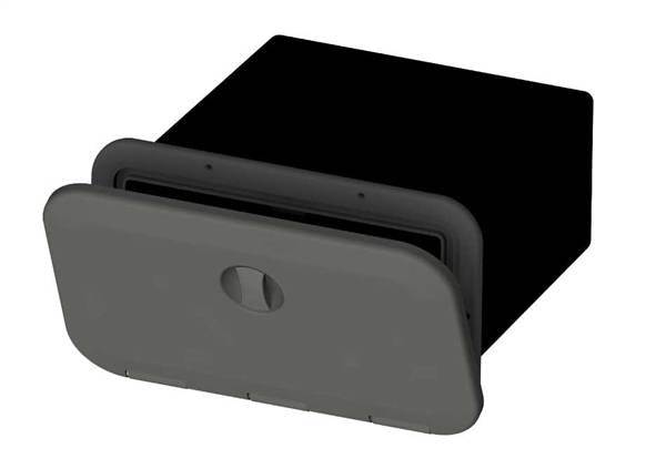 SPORTELLO C/CONTENITORE GRIGIO