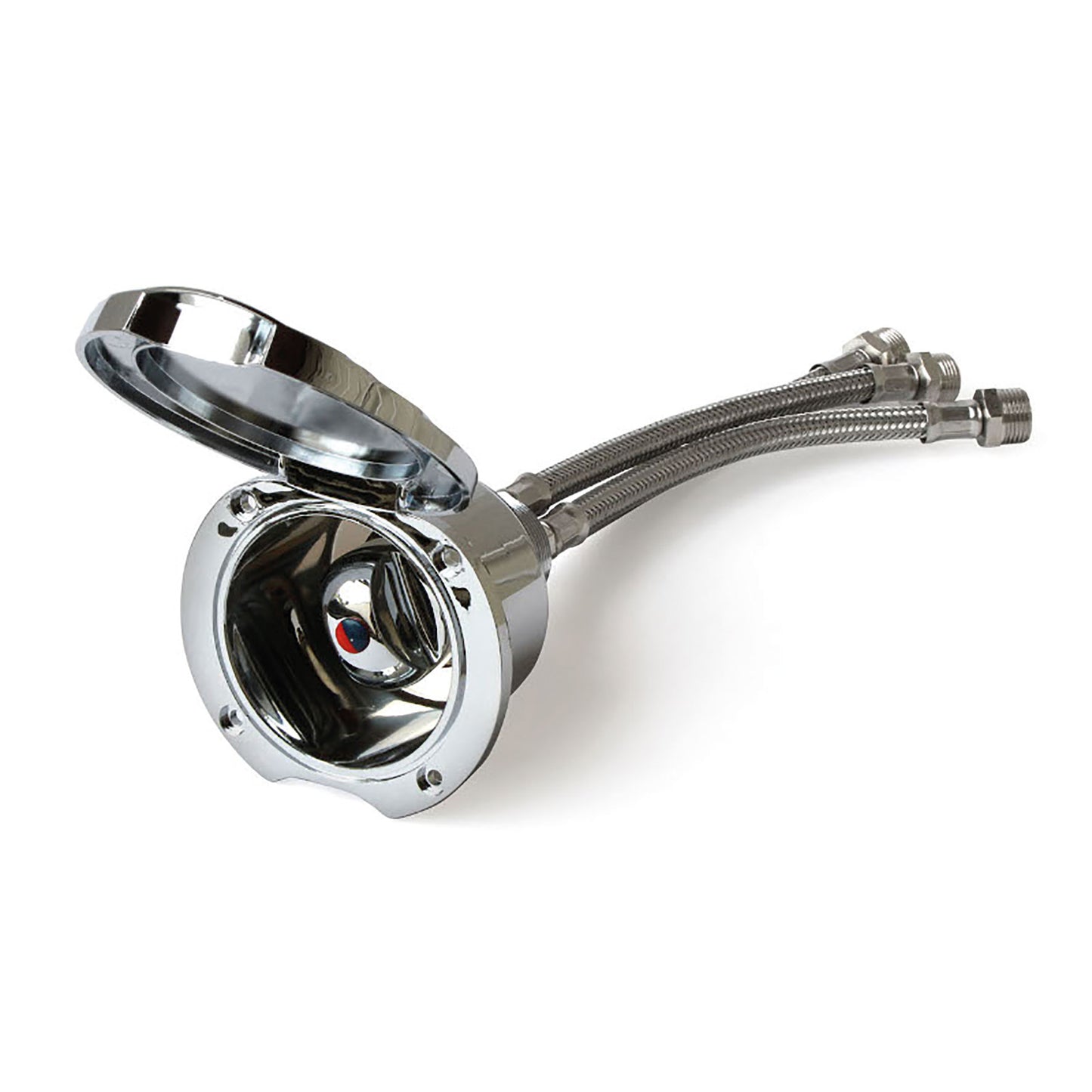 Contenitore Cromato Con Miscelatore