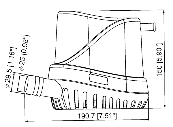 POMPA SENTINA AUTOM.TMC 1500 12/V