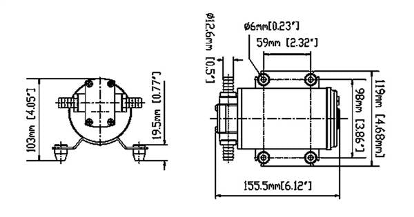 POMPA INGRANAGGI 12 LT/MIN 12V