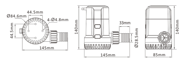 POMPA SENTINA SOMMERSA 1500 GPH 12V