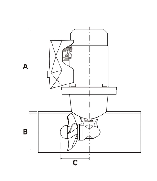 ELICA DI MANOVRA BTQ 110-25 12 VOLT