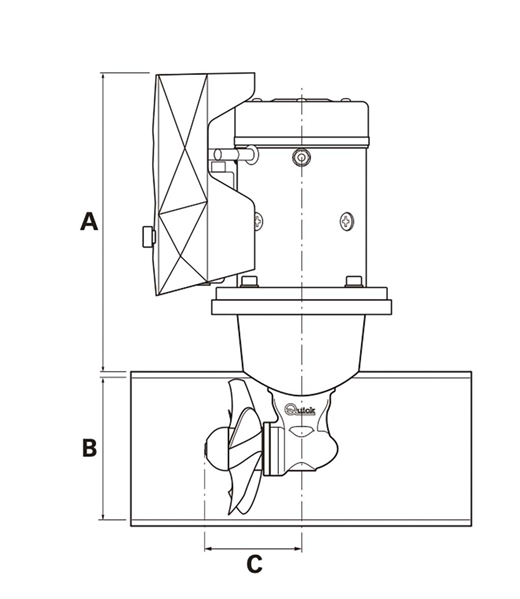 ELICA DI MANOVRA BTQ 125-30 12 VOLT