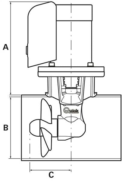 ELICA DI MANOVRA BTQ 125-40 12 VOLT
