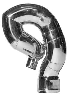 GOMITO SCARICO ACCIAIO INOX