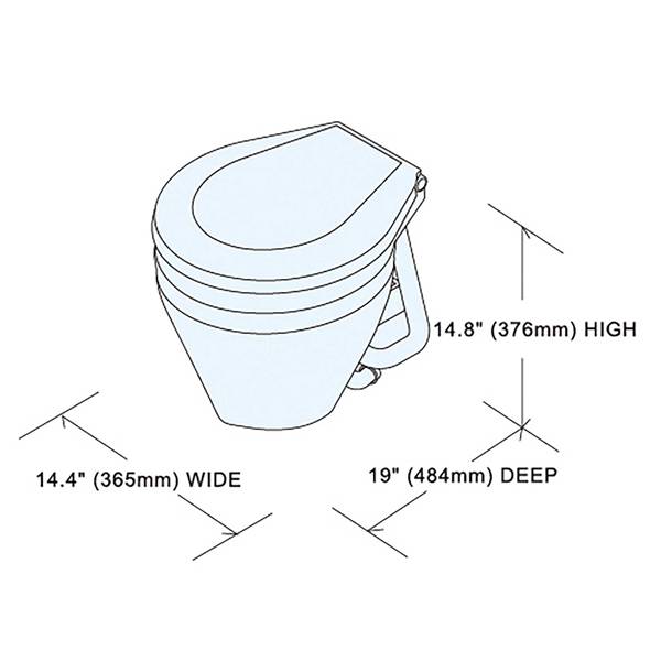 W.C. ELETTRICO TMC 12V C/COVER LARGE