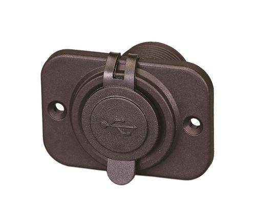 PRESA USB PASSANTE CON PIASTRINA