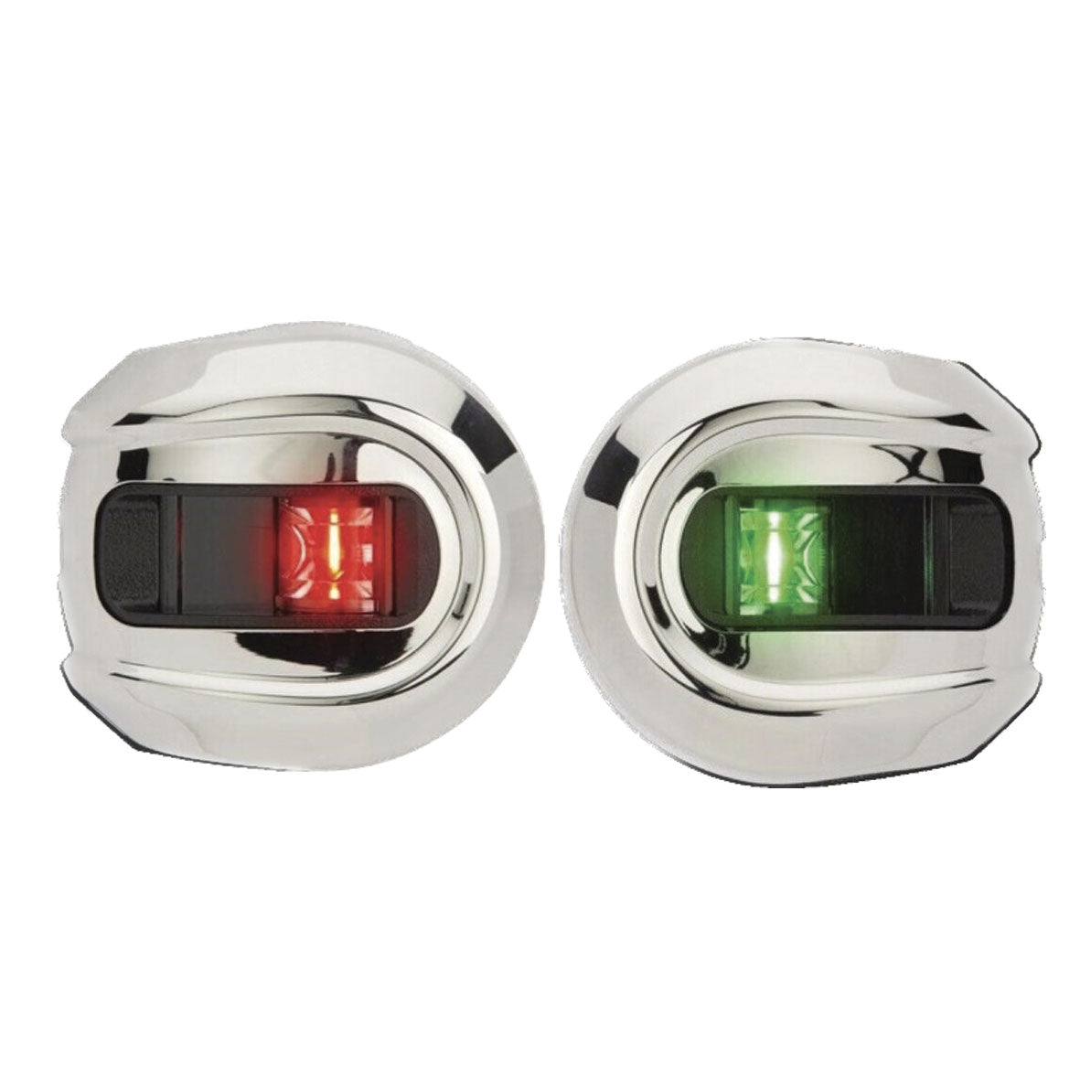 Coppia Fanali Inox Attwood Ovali