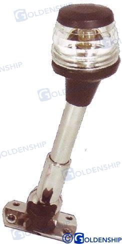 Fanale 360° Nero Led C/asta Pieg.