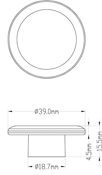 LUCE LED PLASTICA BIANCO CALDO