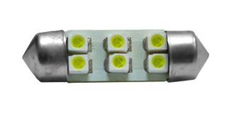 LAMPADINA A SILURO 6 LED 12V