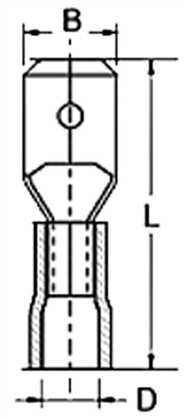 TERMINALI D.3,6MM - B.2,9MM ROSSO