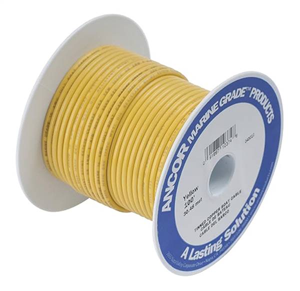 CAVO STAGNO ANCOR MM²3 GIALLO MT.30