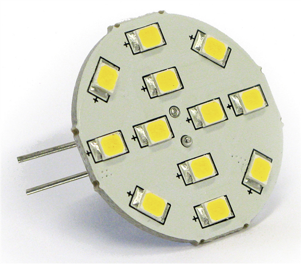 LAMPADA 12 LED G4 POSTERIORE LUCE FREDDA