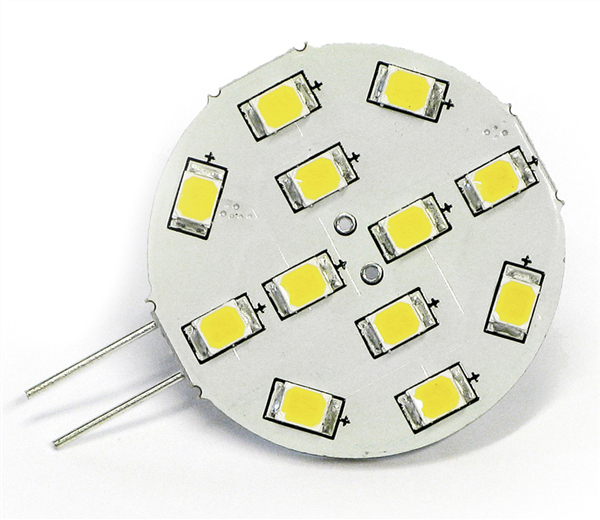 LAMPADA 12 LED G4 LATERALE LUCE CALDA