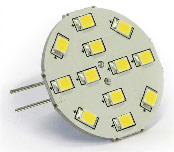LAMPADA 12 LED G4 POSTERIORE LUCE CALDA