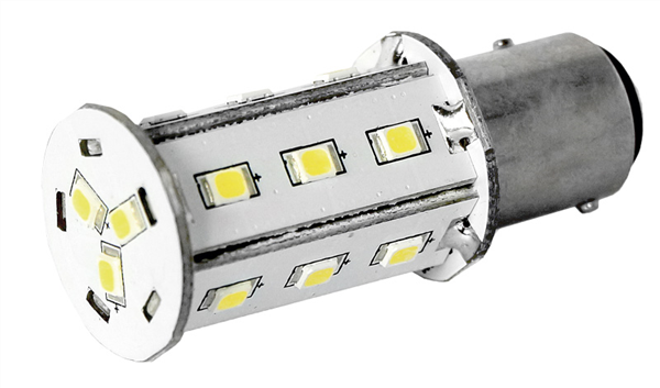 LAMPADA 18 LED BAY15D LUCE CALDA