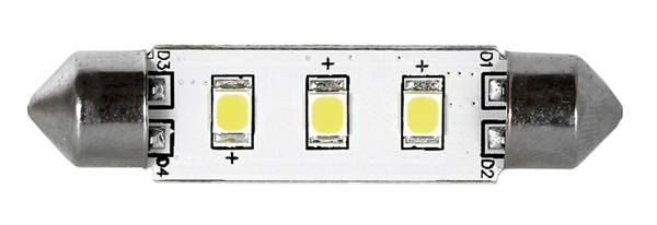 LAMPADA 3 LED SV8.5 MM.37 LUCE CALDA