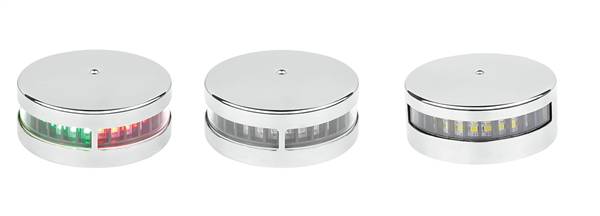 FANALE COMBINATO LED INOX ORIZZONTALE