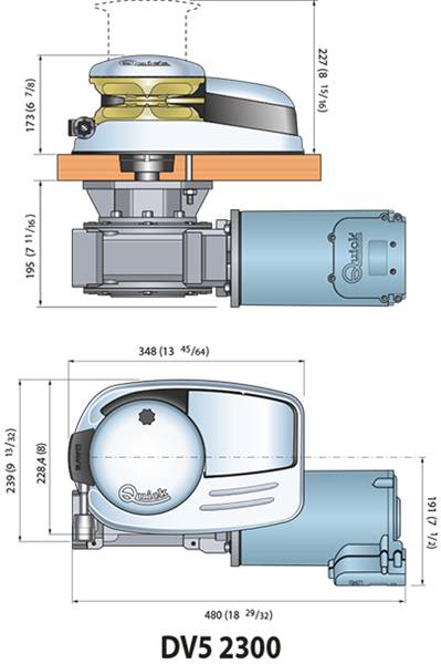SALPA ANCORA DAVE 2300W 24V C/CAMP.