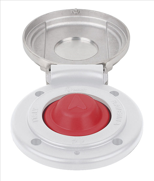 Pulsante A Piede Down Inox/bianco