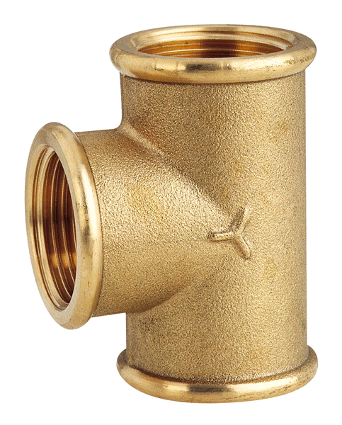 RACCORDO A T OTTONE ANTICORR. 1"1/4
