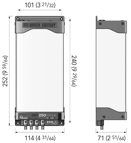 CARICABATTERIA SBC 250 NRG+ 25A 12V