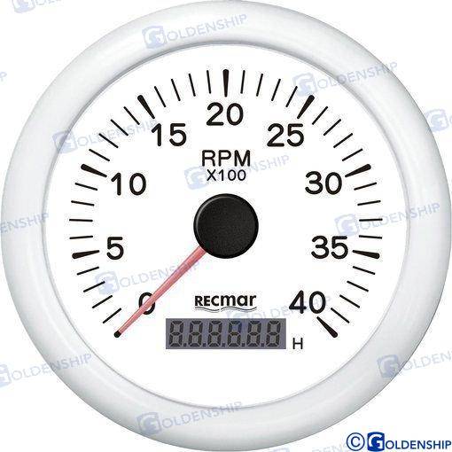 CONTAGIRI 0-4000 RPM BIANCO