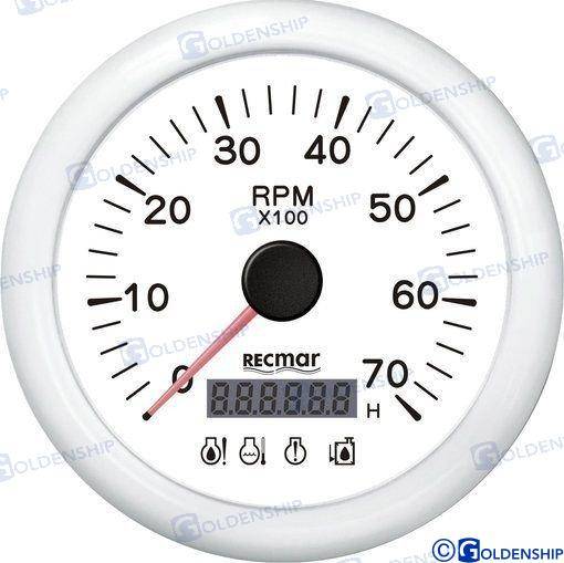 CONTAGIRI 0-7000 RPM BIANCO