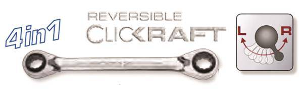 Chiave Reversib.4/1 10,13,17,19mm