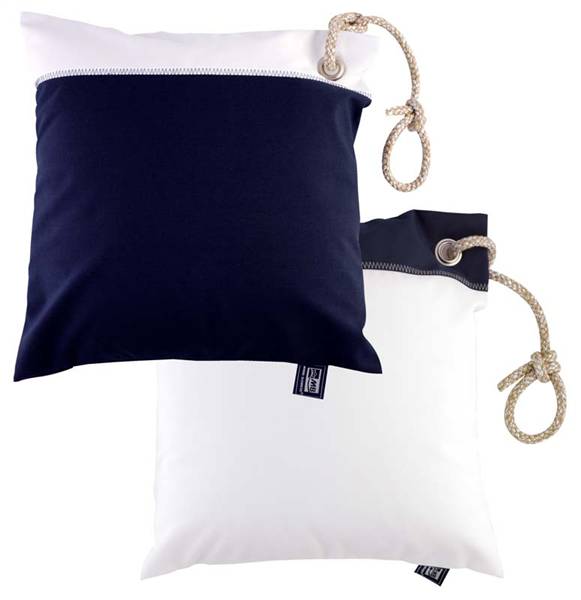 SET CUSCINI BLU NAVY/BIANCO CM.40X40