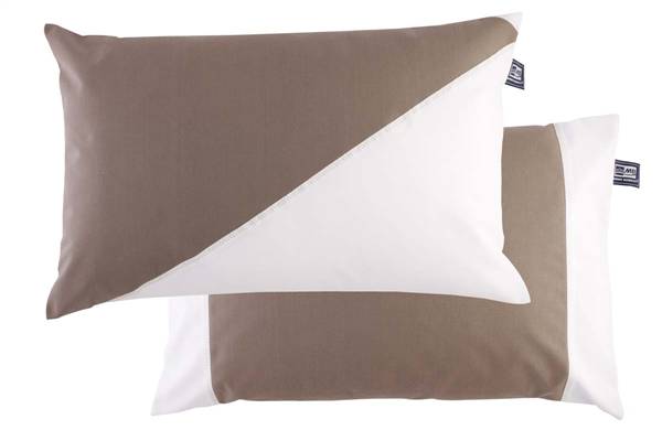 SET CUSCINI MARRONE/BIANCO CM.40X60
