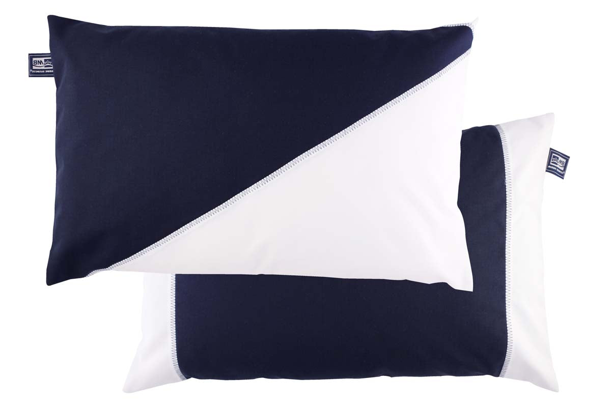 Set Cuscini Blu Navy/bianco Cm.40x60