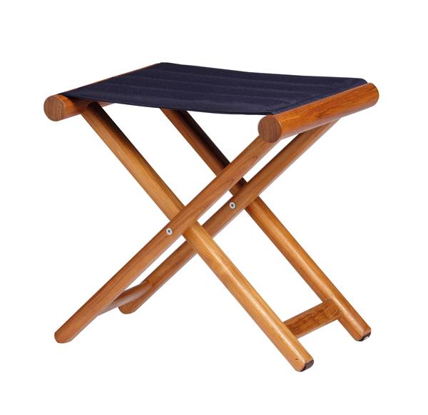 SGABELLO TEAK PIEGHEVOLE BLUE NAVY