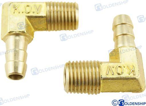 RACOR 90º NPT 1/4 X 5/16 (PACK DE 2)