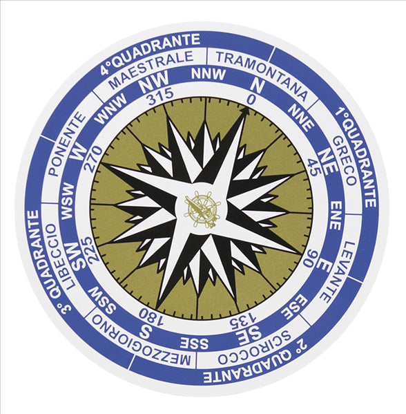 Segnale Adesivo Rosa Dei Venti