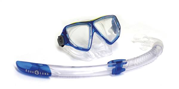 MASCHERA CON TUBO OYSTER LX BLUE